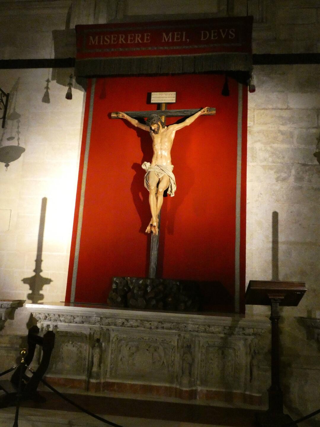 The crucified Christ in the Chapel of St Andrew