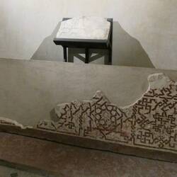 Small remnants of Islamic decoration