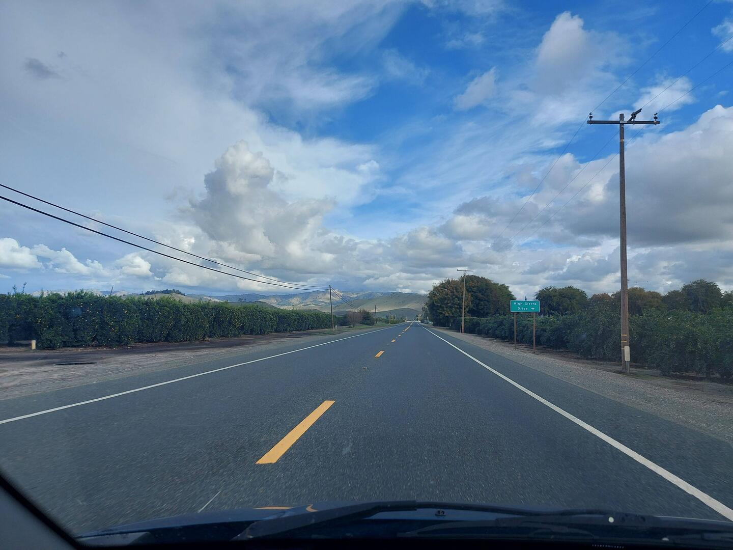 Schönstes Wetter bei der Anfahrt.