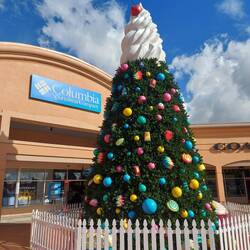 Und das bei 20 Grad, aber die Weihnachtsmusik lief hardcore im Hintergrund.