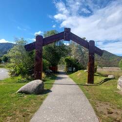 Der Eingang zum Abel Tasman Costal Track