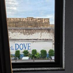 Ausblick aus dem Hotelfenster.