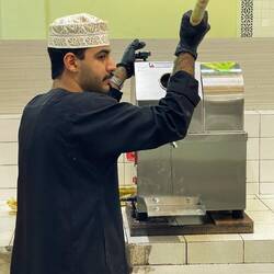 Zur Erfrischung einen Saft aus Zuckerrohr