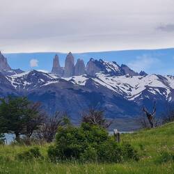 Blick vom Campingplatz am Lago Azul