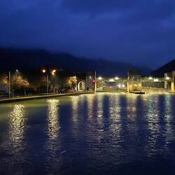 Annäherung an die erste Schleuse