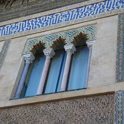 Detail on the main entrance to Pedro's palace