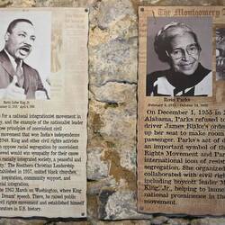 Zwei berühmte Personen des Kampfes gegen die Rassentrennung