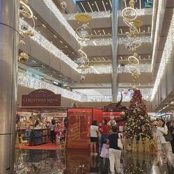 Christmas at the mall
