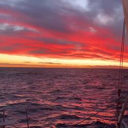 Da hängt doch wieder etwas an der Angel! 🎣 Noch weiter Einreffen um Speed aus dem Boot zu nehmen