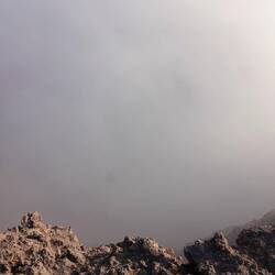 Unten im Krater leider nichts zu sehen