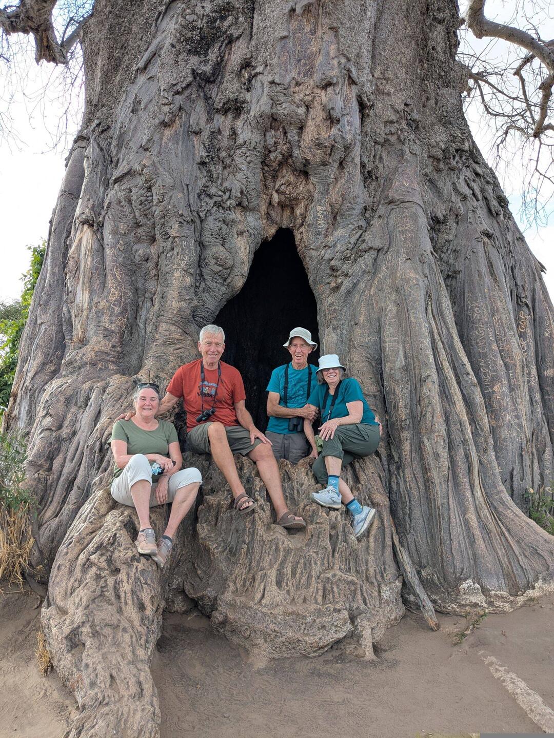The four of us in the Baobab Smugglers Tree