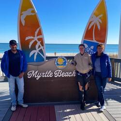 Myrtle Beach boardwalk ... ein Muss. Diesmal mit langer Hose und dicker Jacke🤪