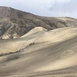 Thats our route. The landscape is surreal.