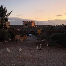Fort Bou Jerif as the sun rises after a night of rain