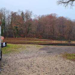 Bei Nebel angekommen am See und heute morgen klar 👍