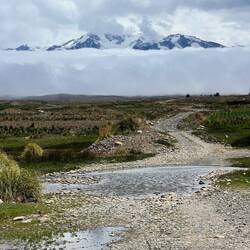 Ancohuma appears once more - we were camped in the cloud bank