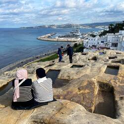 The necropolis overlooking the harbour of Tangier