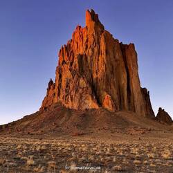 Der Shiprock zum Sunset