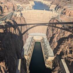 Brief stop by Hoover Dam. More than happy to get off this bridge!