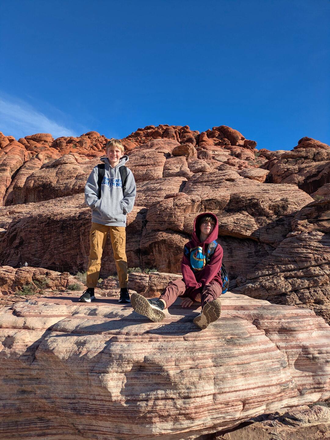 Ready for a morning of scrambling & climbing.