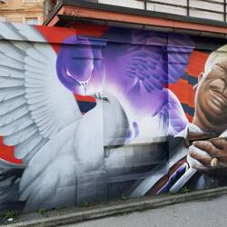 Mural at a club just down the street.