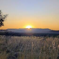 Wie immer mit tollem Sonnenuntergang...