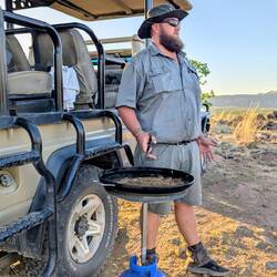 ...und Dank des Gastgebers auch bestens versorgt...