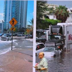 Miami wird immer wieder durch Überflutungen heimgesucht, der höchste Punkt ist knapp über 7 Meter