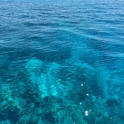 Mejangan Island waters - crystal clear