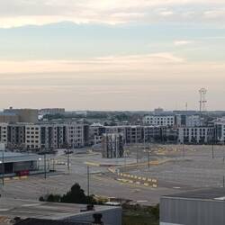 Blick vom Schiff- erste neue Häuser entstehen