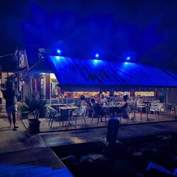 Unser kleines Restaurant für das Abendessen