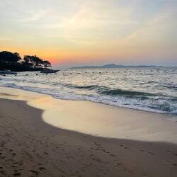 Sonnenuntergang am Strand