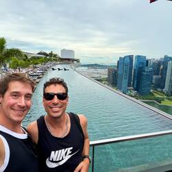 Der Infinity Pool vom Hotel