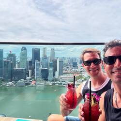 Drink im CÉ LA VI Singapore - 56. Stockwerk