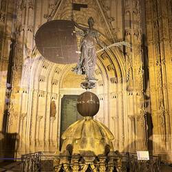 Copy of the Giraldillo, th weather vane that's on top of La Giralda