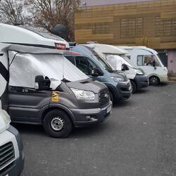 Jetzt unser Schlafplatz, nichts besonderes, aber Pizza 🍕 in der Nähe