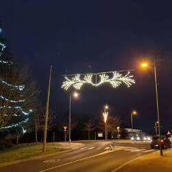 Schon weihnachtliche Stimmung, zum Glück bei 9°C und ohne Schnee