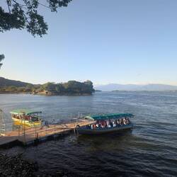 A hoibe Stund fußläufig von Suchitoto ist der größte aufgestaute See El Salvadors, der Suchitlán See