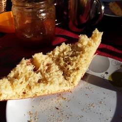 ein leckeres Fladenbrot zum Frühstück