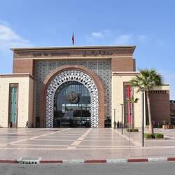 der Bahnhof im Süden von Marrakesch