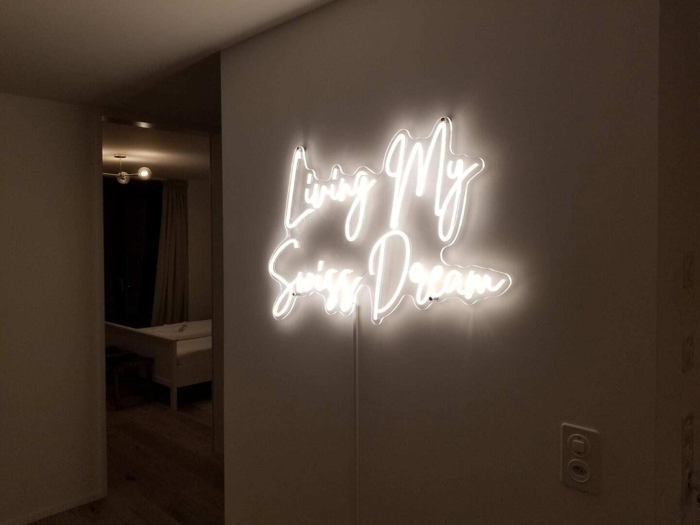 Not all houses have neon.