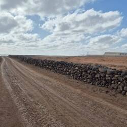 Karge Landschaft.