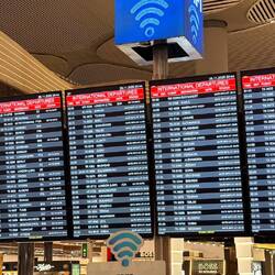 Gates not shown until 15 minutes before boarding time