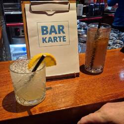 Abschiedsdrunk von der Insel.