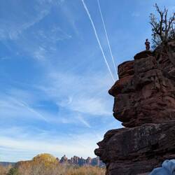H way up high while the rest of us explored the area.