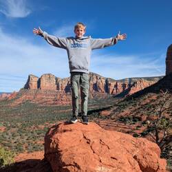 At home on Bell Rock and Sedona.