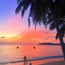 Same view at sunset last night