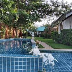 Looking up from the Pool