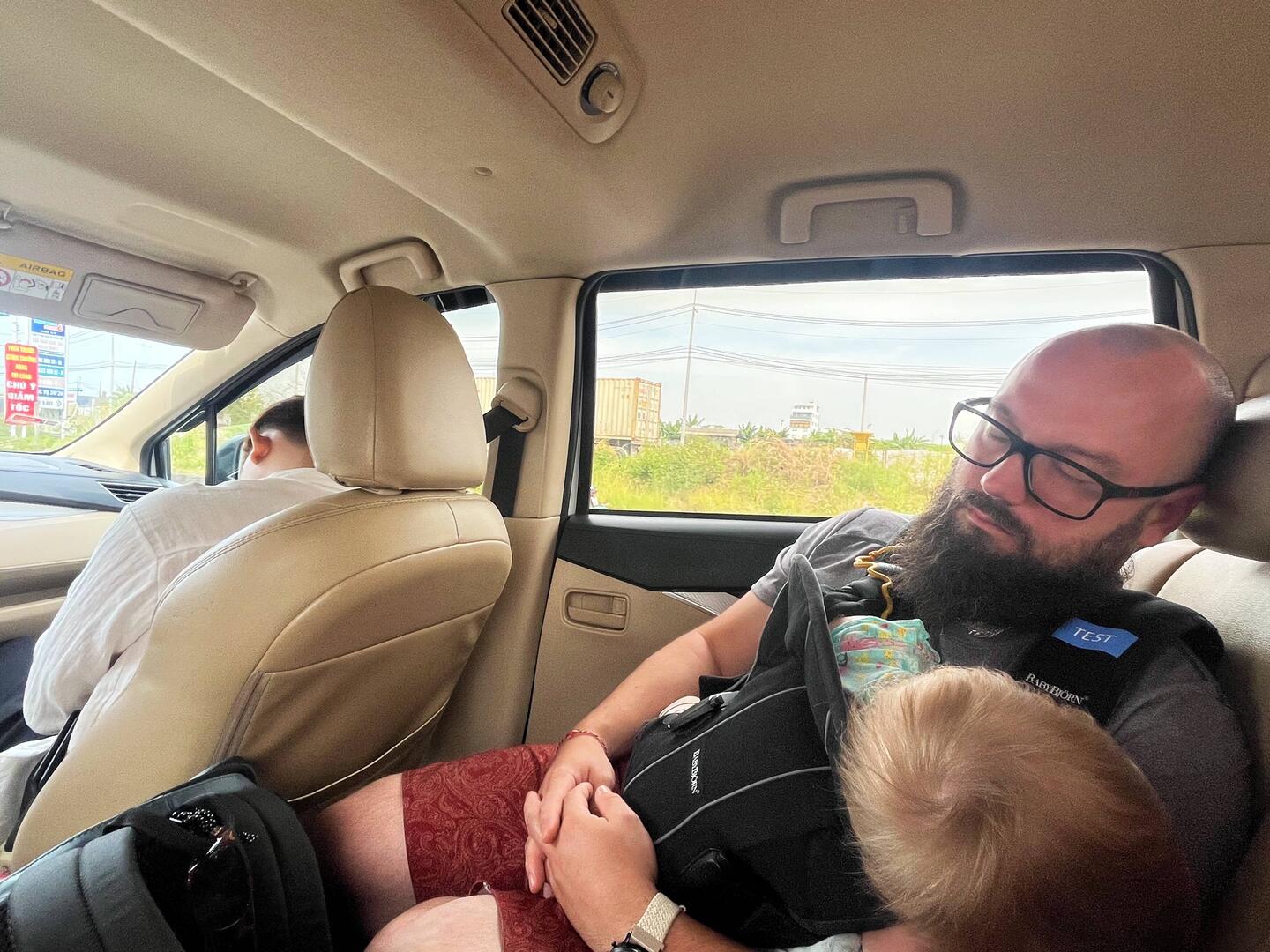 Auch der Guide schlummerte im Auto 🤭