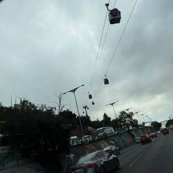 Über mehrere Stationen und Hügelketten sind die Vororte an die City angebunden.